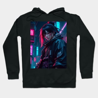 Cyberpunk Samurai Girl Tee! Hoodie